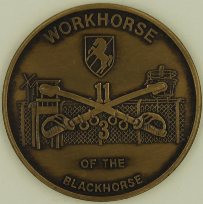 11th Armored Cavalry 3rd Squadron Army Challenge Coin