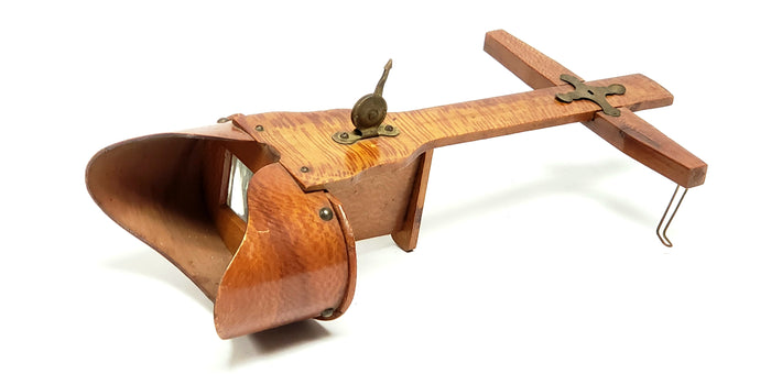 19th Century Wooden Stereoscope Photo Viewer w/ 19 Black & White Photo Cards Landmarks & More ~ 1895