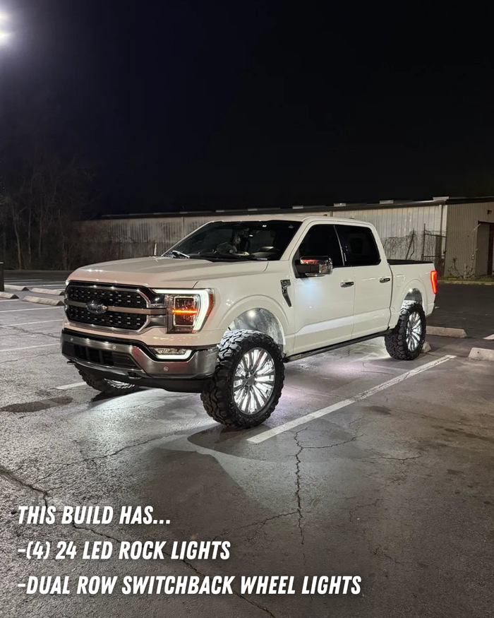 24 LED Pure White Rock Lights