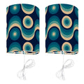 70s Retro Wall Sconces Set – Midcentury Style Linen Shade Smart LED - US Plug - retro wall sconces