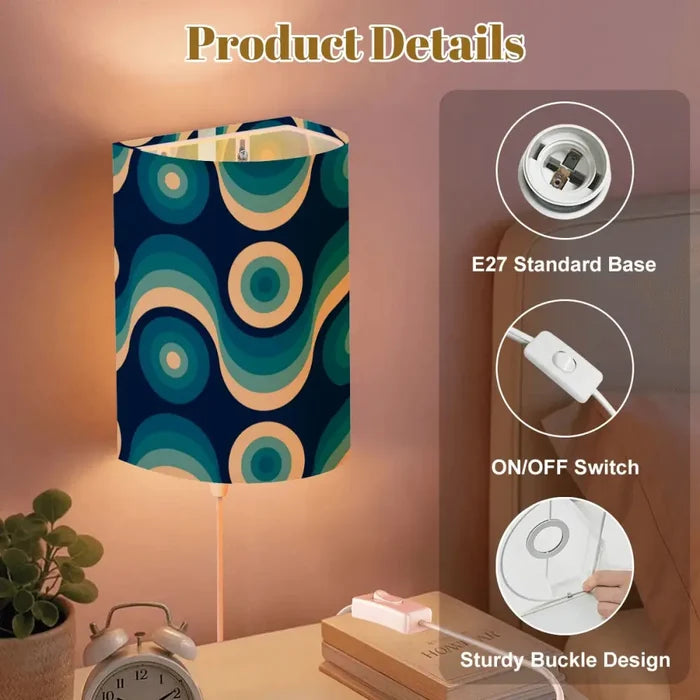 70s Retro Wall Sconces Set – Midcentury Style Linen Shade Smart LED - retro wall sconces
