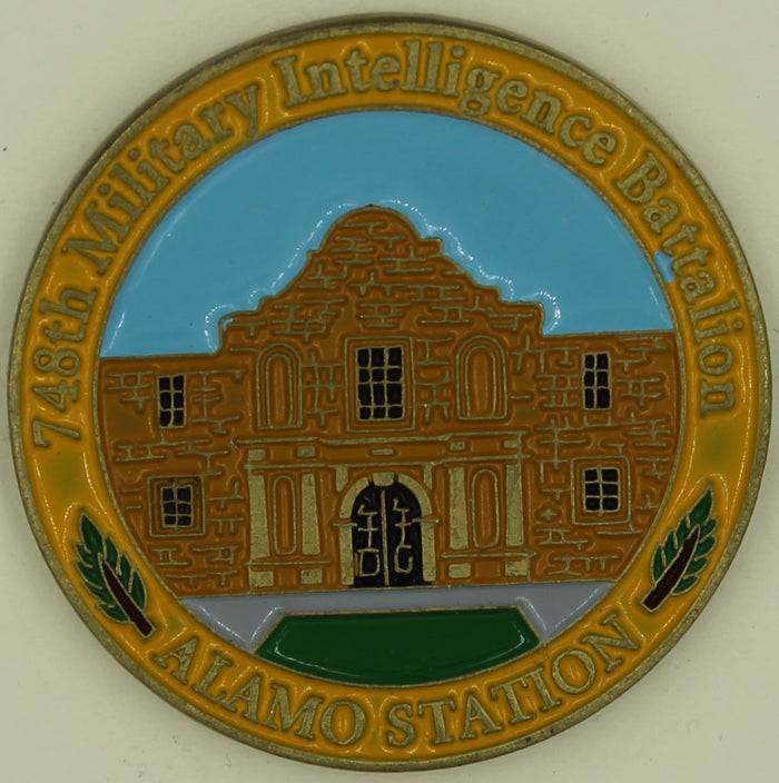 748th Military Intelligence Battalion Medina RSOC/SIGINT Alamo Station Army Challenge Coin