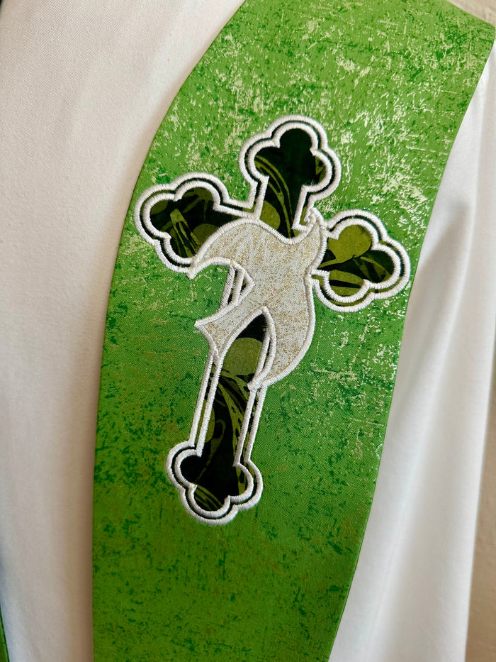 "New Life in Christ" Pastor Stole - Green