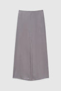 Anine Bing Purple Silk Satin Slip Skirt