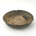 Antique Wooden Shallow Treen Bowl Footed with Brace Repairs