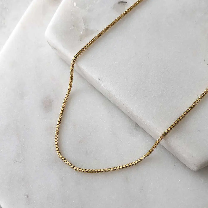 Baby Box Chain Necklace Acorn Home + Apparel