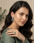 Baguette Gold Drop Earrings