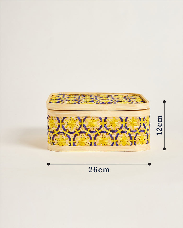 Bali Bamboo Boxes, Square - 26 cm