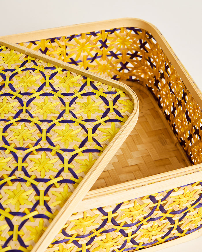 Bali Bamboo Boxes, Square - 30 cm