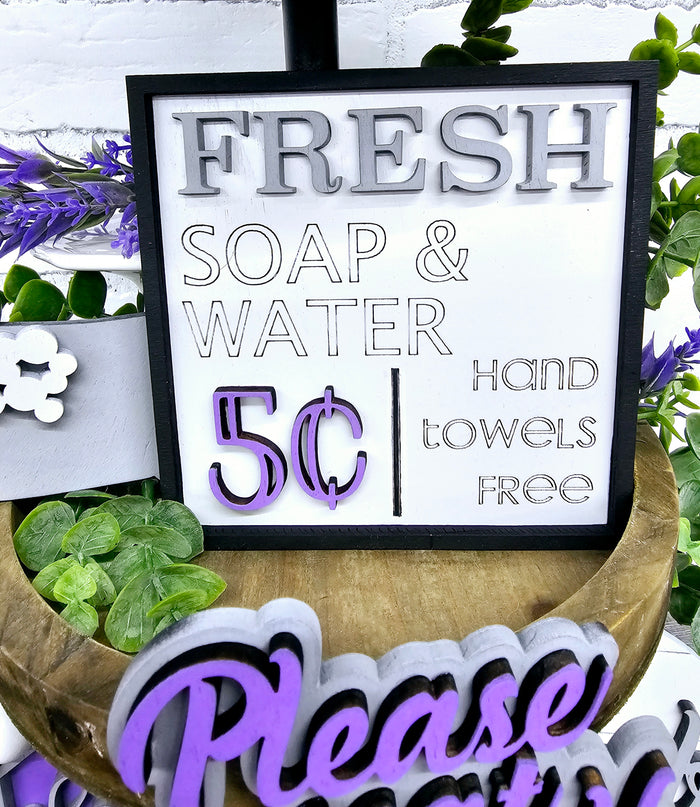 Bathroom Tiered Tray Set