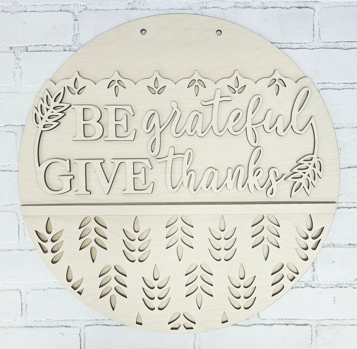 Be Grateful Give Thanks Door Hanger-wholesale