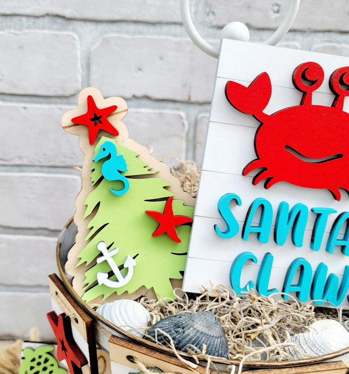 Beachmas Christmas Tiered Tray- wholesale