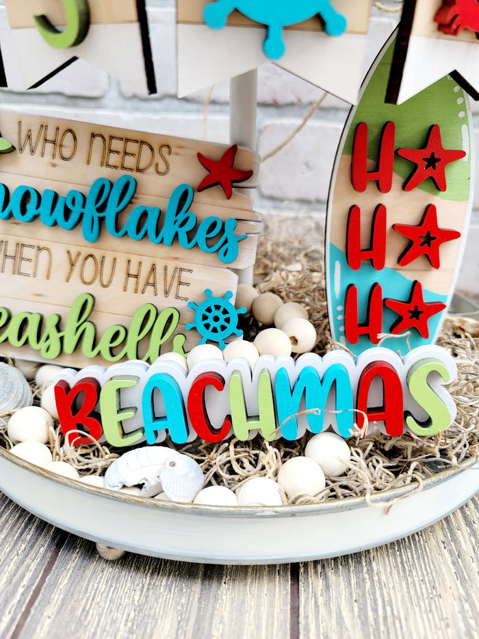 Beachmas Christmas Tiered Tray- wholesale