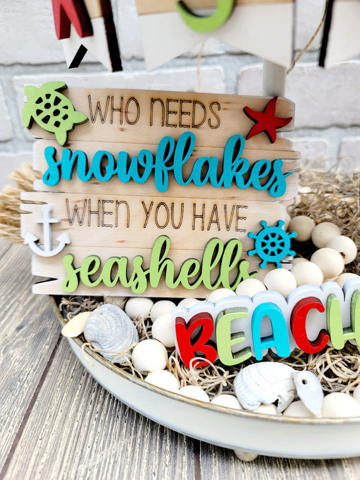 Beachmas Christmas Tiered Tray- wholesale