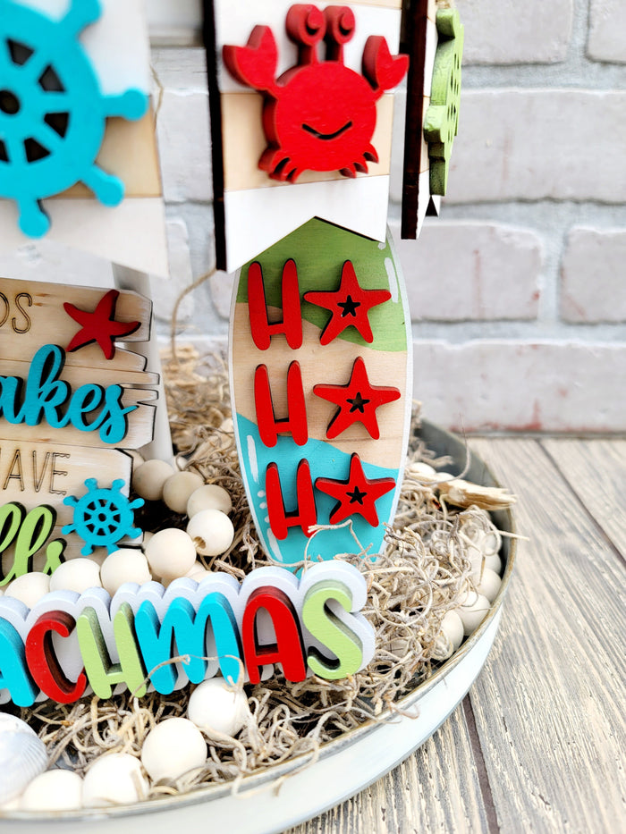 Beachmas Christmas Tiered Tray- wholesale