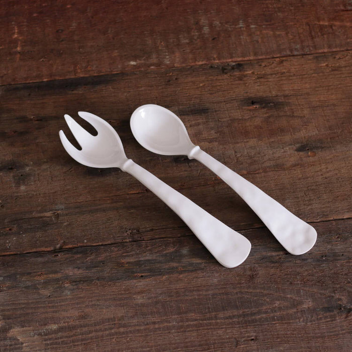 Beatriz Ball - VIDA Havana Large Salad Servers (White) - Findlay Rowe Designs