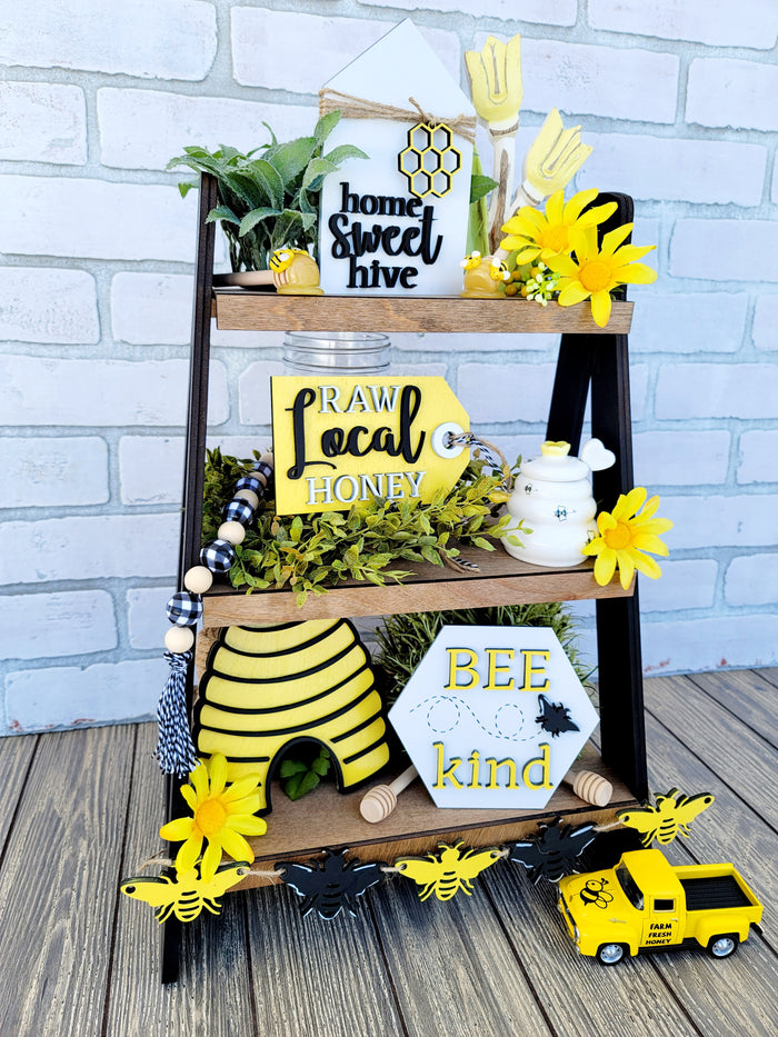 Bee Tiered Tray Set