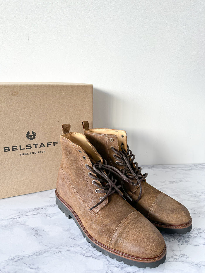 Belstaff Alperton Full-Grain Leather Boots