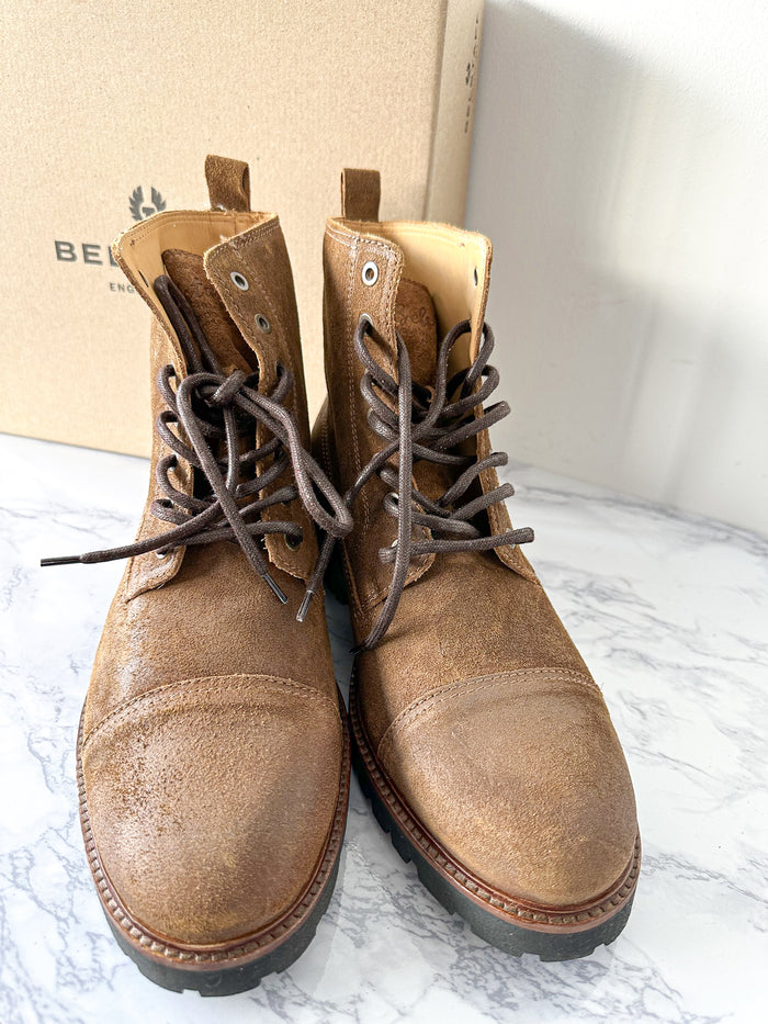Belstaff Alperton Full-Grain Leather Boots