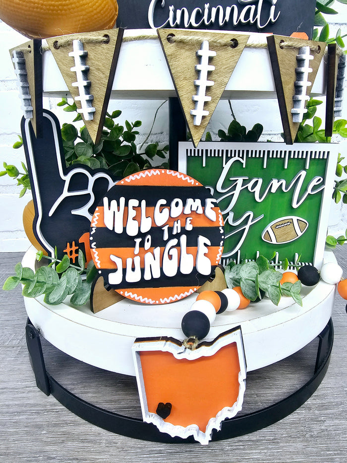 Bengals Tiered Tray Set- wholesale