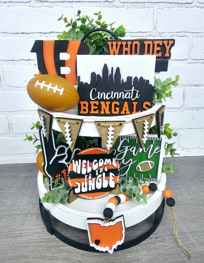 Bengals Tiered Tray Set- wholesale