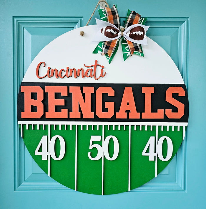 Bengals Yard Line Door Hanger-wholesale