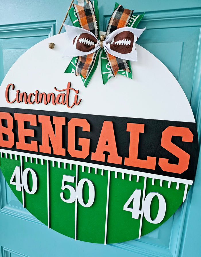 Bengals Yard Line Door Hanger-wholesale