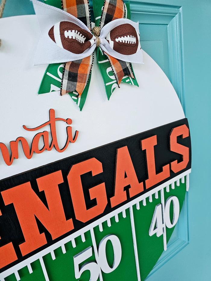 Bengals Yard Line Door Hanger-wholesale