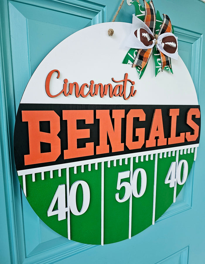 Bengals Yard Line Door Hanger-wholesale