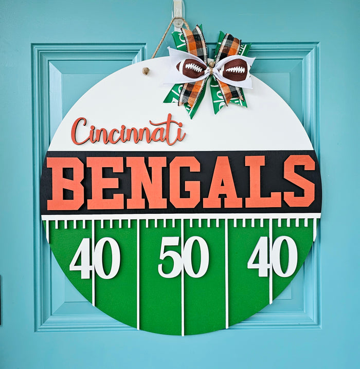 Bengals Yard Line Door Hanger-wholesale