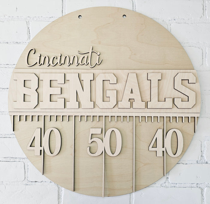 Bengals Yard Line Door Hanger-wholesale