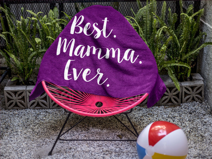 Best Mamma Ever Beach Towel