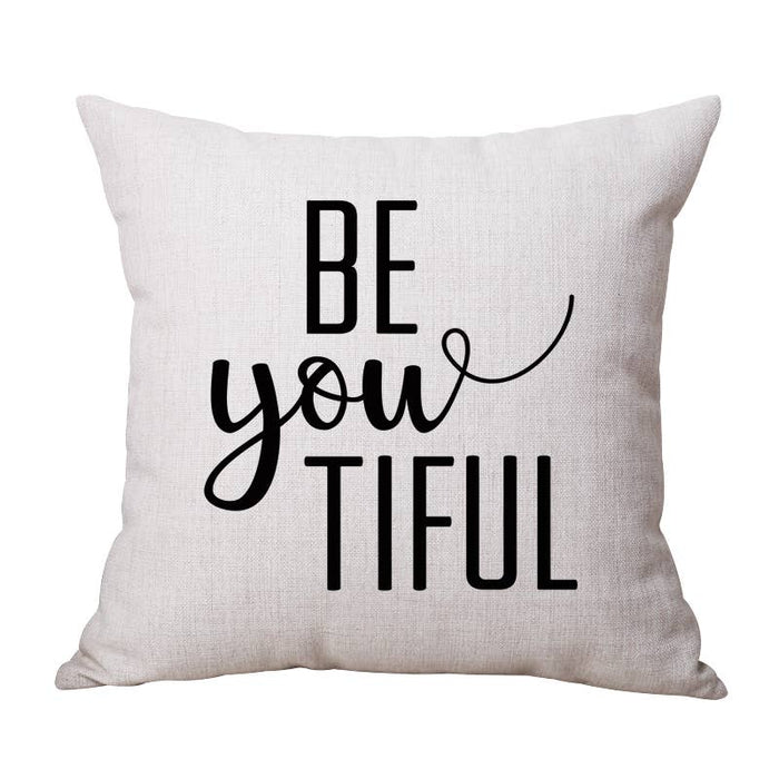 "Beyoutiful" Throw Pillow Cover