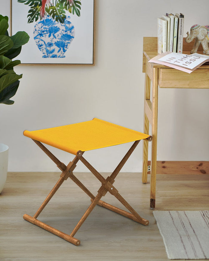 Chumbak Bistro Folding Bench - Sahara Mustard