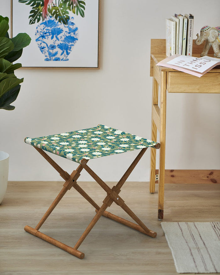 Chumbak Bistro Folding Bench - Spring Marigold Green