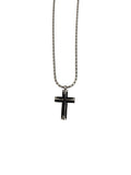 Black Stainless Steel Cross Necklace