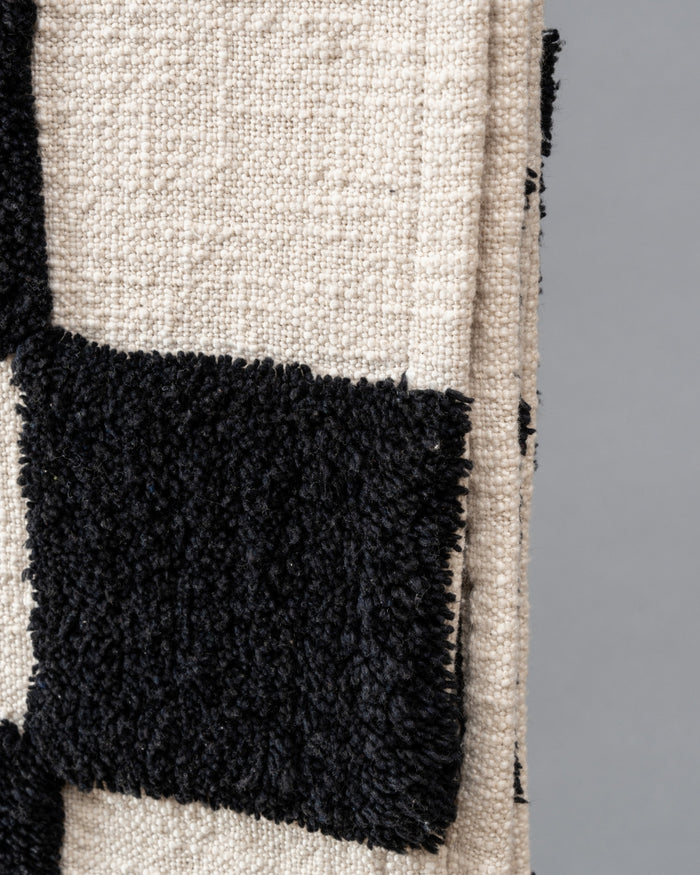 Black & White Checkered Throw Blanket