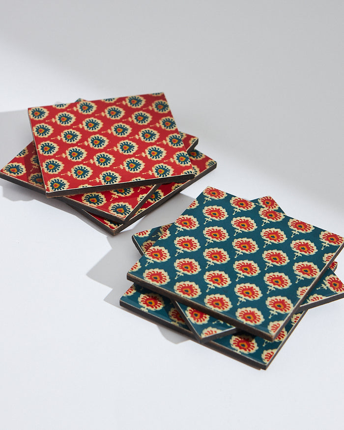 Blooming Buds coaster set of 6