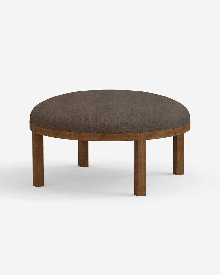 Chumbak Bohemian Ottoman - Brown Coal