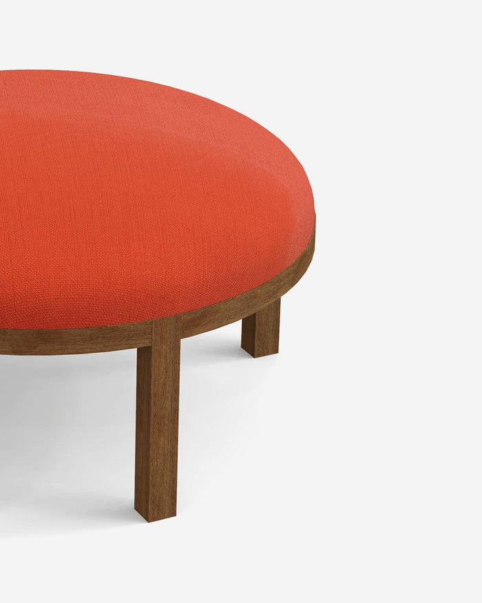 Chumbak Bohemian Ottoman - Carribean Coral