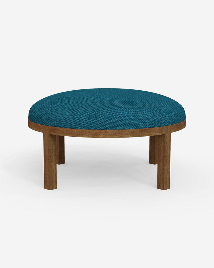 Chumbak Bohemian Ottoman - Mediterranian Blue