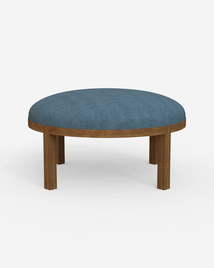 Chumbak Bohemian Ottoman - Sailor Blue