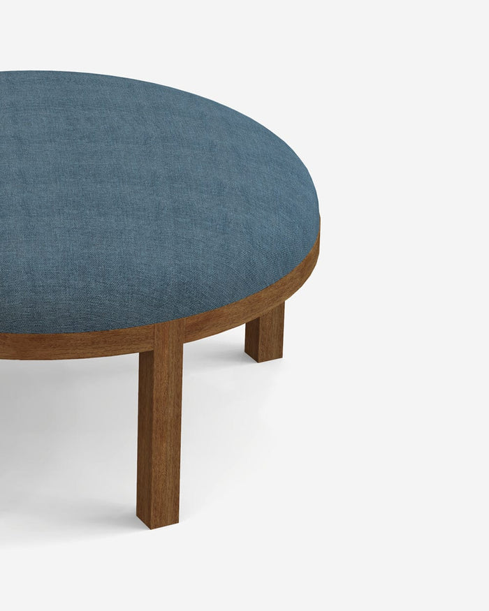 Chumbak Bohemian Ottoman - Sailor Blue
