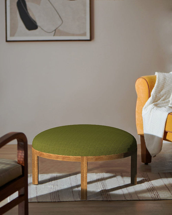 Chumbak Bohemian Ottoman - Savanna Green