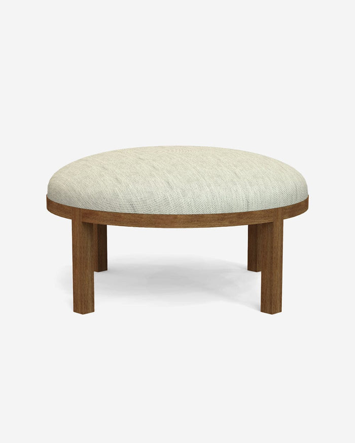 Chumbak Bohemian Ottoman - Srilanka Ivory