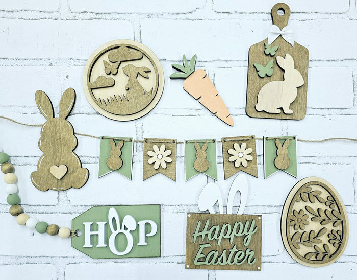 Boho Easter Tiered Tray Set-wholesale