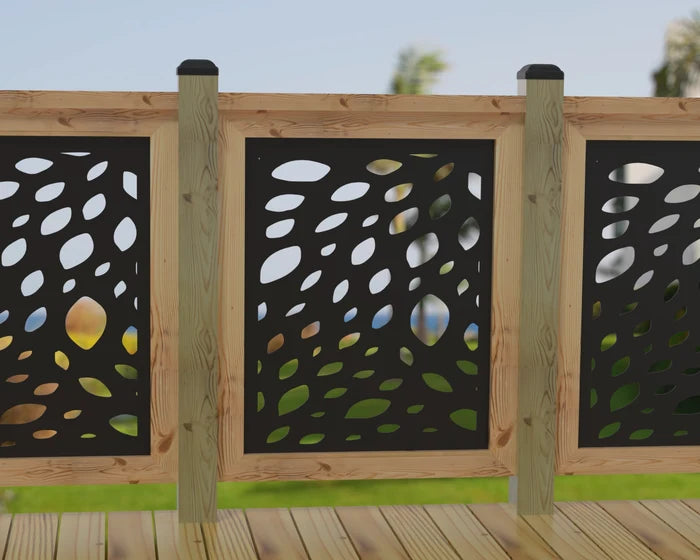 Botanica Wave Railing Panel Insert - Madison Iron and Wood