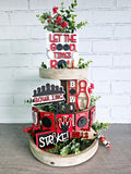 Bowling Tiered Tray Set