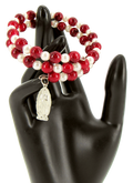 Bracelet, Red, Snake Style, Available with different attached icons