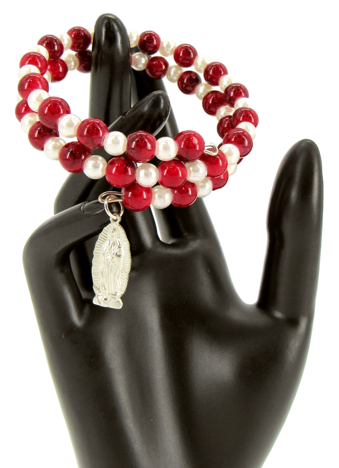 Bracelet, Red, Snake Style, Available with different attached icons